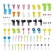 thumbnail image 3 of 68Pcs Food Fruit Picks Forks Assorted Kids Food Picks for Cakes Salads Party, 3 of 8