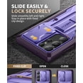 thumbnail image 3 of Funda de teléfono TONGATE para Samsung Galaxy S23 Ultra 6.8 pulgadas, color morado, 3 of 7