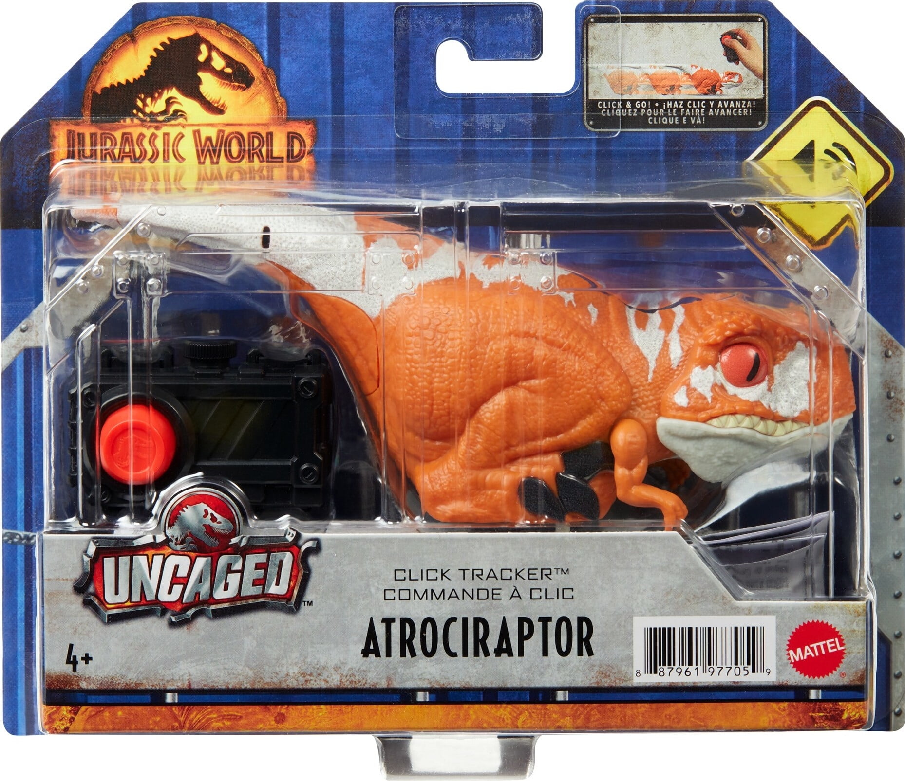 Jurassic World Dominion Uncaged Click Tracker Atrociraptor Figure