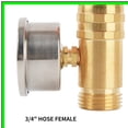thumbnail image 5 of Stainless Steel Water Pressure Regulator with Lead-Free Gauge for RVs and Gardens, 5 of 5