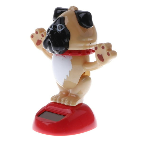 Figura de acción de juguete,Cachorro de perro de energía solar,modelo de muñeca animal,Juguetes educativos para niños,Decoración del ornamento del hogar del coche,Juguete de animal con