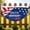 A, variant on 4Th Of July Patriotic Front Door Wreath Half Moon for Decorative Display and Festive Events Outdoor Garden Banner with Colors