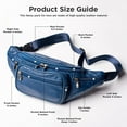 thumbnail image 2 of Fanny Pack Leather Waist Bag Hip Belt Zipper Pouch Pocket Travel Sport for Men, 2 of 4