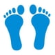 thumbnail image 3 of Pegatinas de huellas de pies para niños, calcomanías para el suelo, pegatinas de huellas de pies para niños Azul, 3 of 9