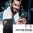 thumbnail image 7 of LEYI for Galaxy A25 5G Case, Samsung A 25 Case with [2 Pack] Tempered Glass Screen Protectors, 3 in 1 Full Body Shockproof Rubber Dustproof Rugged Defender Protection Case for Galaxy A25 5G, Black, 7 of 7