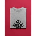 thumbnail image 3 of Set of four hexagons in the shape of a cross Men Athletic Heather T-Shirt, Male x-Large, 3 of 4