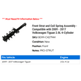 thumbnail image 2 of Front Strut and Coil Spring Assembly - Compatible with 2009 - 2017 Volkswagen Tiguan 2.0L 4-Cylinder 2010 2011 2012 2013 2014 2015 2016, 2 of 2