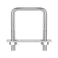 thumbnail image 1 of Unique Bargains Square U-Bolts 2 Sets 62mm Inner Width 100mm Length M10 304 Stainless Steel U Clamp Bolt, 1 of 5