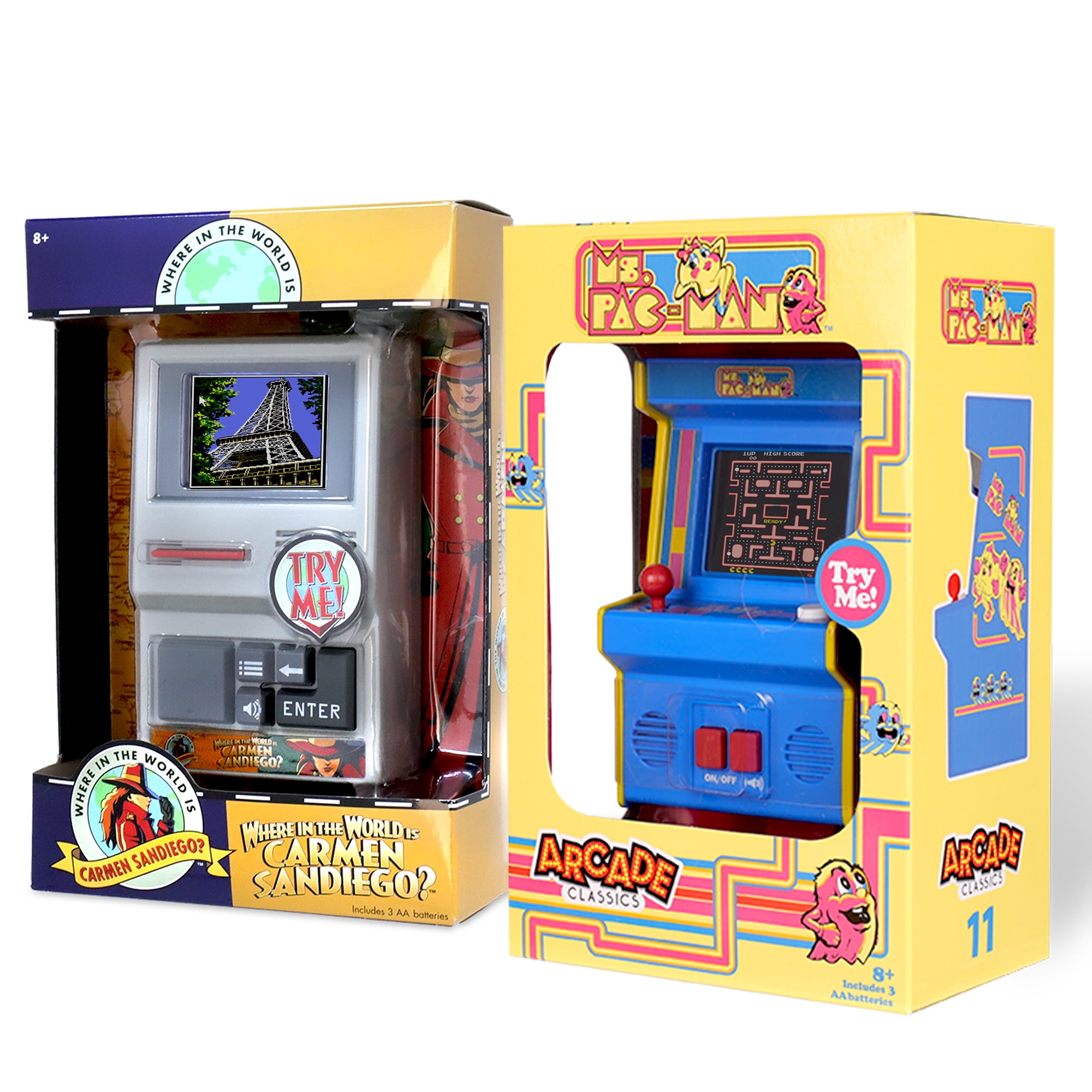 PAC-MAN Handheld Mini Arcade Game BASIC FUN 2018 Bandai Namco Entertainment MS 