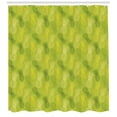 thumbnail image 3 of Ambesonne Green Leaf Shower Curtain, Tropical Pineapple, 69"Wx75"L, Apple Green and Fern Green, 3 of 3