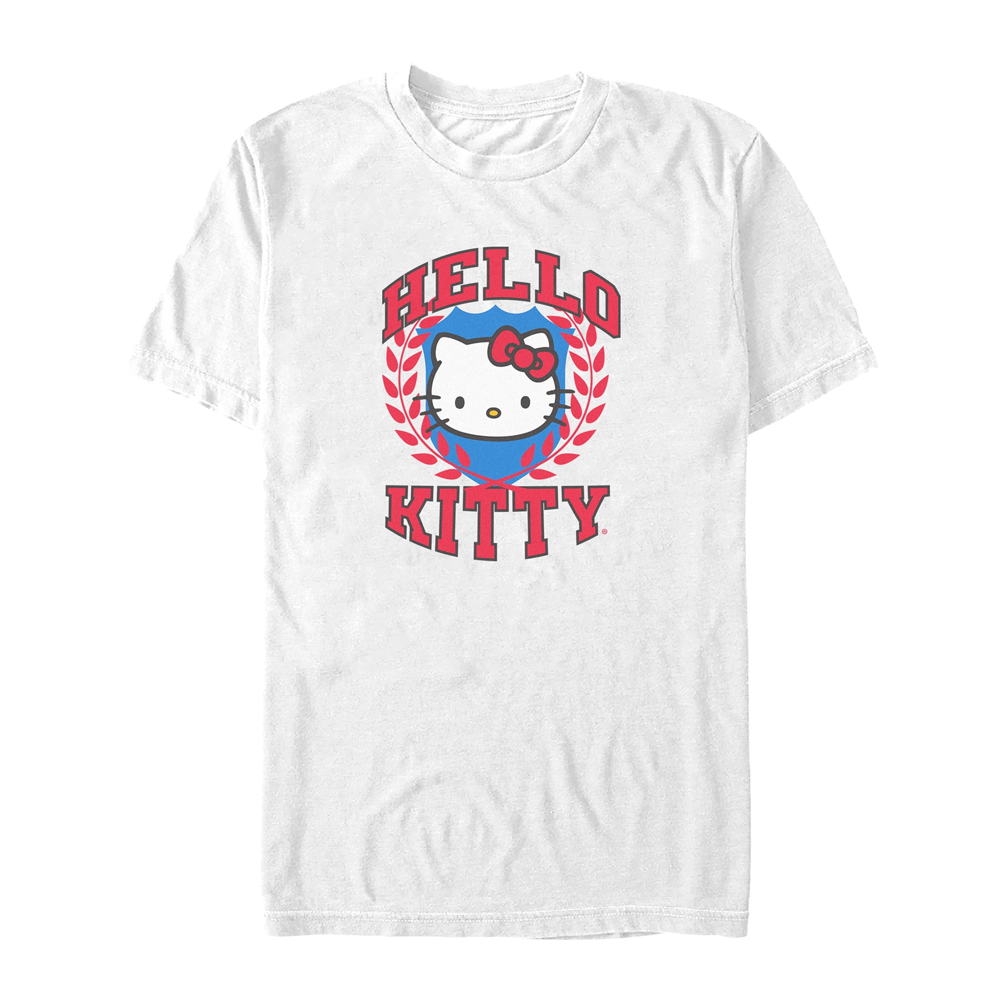 Hello Kitty Women's Cotton Graphic Skimmer Tee with Embroidery