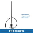 thumbnail image 5 of Unique Bargains Fuel Sending Unit and Gauge Kit 380mm Length Boat Fuel Sending Unit Marine Fuel Sender Unit Metal Silver Tone 1 Set 0-190 Ohm, 5 of 6