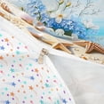 thumbnail image 4 of meiyoeat Beach Floral Vase Bedding For Boys,Shell Print Duvet Cover Full,Colorful Stars Reversible,3pcs,1 Duvet Cover and 2 Pillowcases, 4 of 6