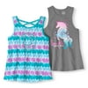 Girls' Novelty Graphic Tank Top 2-Pack Set