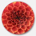thumbnail image 1 of DesignArt Brown Flower with Dense Petals Large Wall Clock, 1 of 2