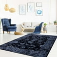 thumbnail image 5 of Samira Tapis Traditionnel Bleu Marine 2 Pieds x 3 Pieds3 Pouces, 5 of 5