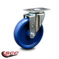 thumbnail image 2 of 5 Inch Solid Polyurethane Wheel Swivel Top Plate Caster Service Caster Brand, 2 of 2