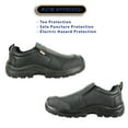 thumbnail image 3 of vangelo ASTM and CSA Approved Steel Toe Men Safety Shoe HELMUT-4 Puncture and Toe Protection Non-Slip Black Size 9W, 3 of 5