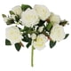 thumbnail image 1 of Ramo de rosas artificiales de 13 cabezas, simulación, decoración floral, oficina en casa, borde enrollado, flor falsa, blanco seitruly HA8260-01B, 1 of 6