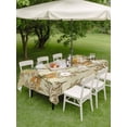 thumbnail image 4 of Outdoor Tablecloths with Umbrella Hole & Zipper, Vintage Dragonfly 60 x102 Inch Rectangle Tablecloths, Vintage Brown Tree Branch Waterproof Table Cloth, Patio/Pool/Picnic Table Covers, 4 of 8