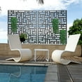 thumbnail image 3 of FENCY Outdoor Privacy Screen with Stand 76" x 47.2" x 15.7" Metal Balcony Decorative Screen, 3 of 5