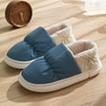 thumbnail image 1 of Pantuflas de algodón de tela de plumón para mujer, pareja, para el hogar, forro polar, invierno, cálidas, para interior, suela gruesa, para uso exterior, zapatos acolchados de algodón grueso para, 1 of 2