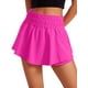 thumbnail image 1 of Shorts CRZ YOGA Falda con Volantes Deportiva Cintura Alta Morado M, 1 of 4