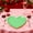 Green, variant on Valentine's Day Heart-Shaped Disposable Paper Plates, 8.86x8.86in Macaron-Color Food Tray Valentine's Decorations for Romantic Dinner & Party Decor