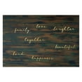 thumbnail image 4 of Personalized Planet 27x18 Love Laughter Beautiful Together Happiness Family of 3 Doormat with Custom Names Printed on Brown Rectangular 1/4” Thick Non Slip Mat for Kitchen Hallway Deck or Porch, 4 of 6