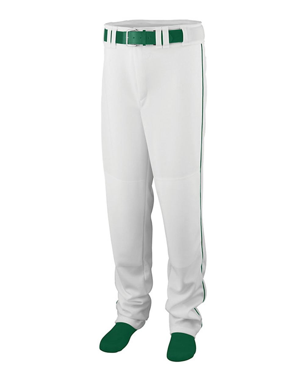 Augusta 1445A Series Baseball & Softball Pant With Piping, White & Dark