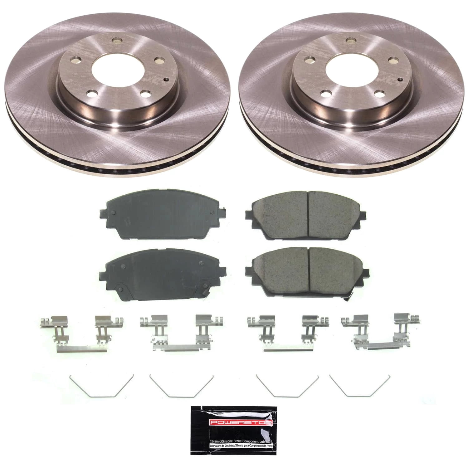 PowerStop Front Stock Replacement Brake Pad and Rotor Kit Fits: MAZDA Select Models KOE8754