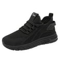 thumbnail image 5 of Dakaela Womens Fashion Sneakers Knit Breathable Casual Walking Shoes Gym Workout Slip on Shoes Black 7.5, 5 of 6