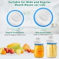 thumbnail image 4 of Mason Jar Sealer kit for FoodSaver Vacuum Sealer, Regular and Wide Mouth Mason Jar Vacuum Sealer Ki, 4 of 6
