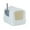 White, variant on perfeclan Enclosed Cat Litter Tray Kitty Litter Pan Reusable with Door for Small Animals Rabbit Hooded Cat Litter Case Cat Litter Toilet White