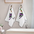 thumbnail image 2 of Coolnut Witch Lips Leopard Hand Towels 2 PCS, Ultra Soft and Highly Absorbent, Happy Halloween Decorative Fingertip Towel for Home, Bathroom, Kitchen, 28.3"x14.4", 2 of 4