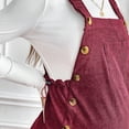 thumbnail image 5 of Hvyesh Corduroy Overall for Women,Women's Maternity Wide Leg Overalls U Neck Spaghetti Strap Pregnancy Jumpsuits, 5 of 8