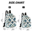 thumbnail image 2 of FORMRS Mini Backpack Purse for Women Quilted Travel Daypack Casual Shoulder Bag, Green Geometric Pattern, 2 of 7
