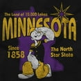 thumbnail image 2 of Popeye Minnesota State MN Cartoon Hoodie Sweatshirt Women Men Brisco Brands S, 2 of 6