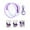 purple, variant on Yinanstore PVC Doll Display Case Collectibles Display Case for Mini Figure Waterproof Portable Doll Carrying Bag for Action Figures Doll