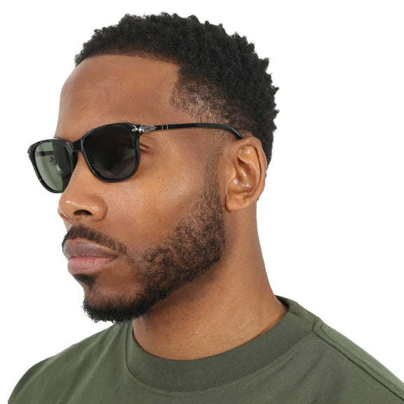 Persol Green Rectangular Unisex Sunglasses PO1935S 95/31 53