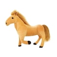 thumbnail image 1 of Hermoso caballo de peluche, figura de caballo realista, animales de peluche, animal Marrón claro, 1 of 7