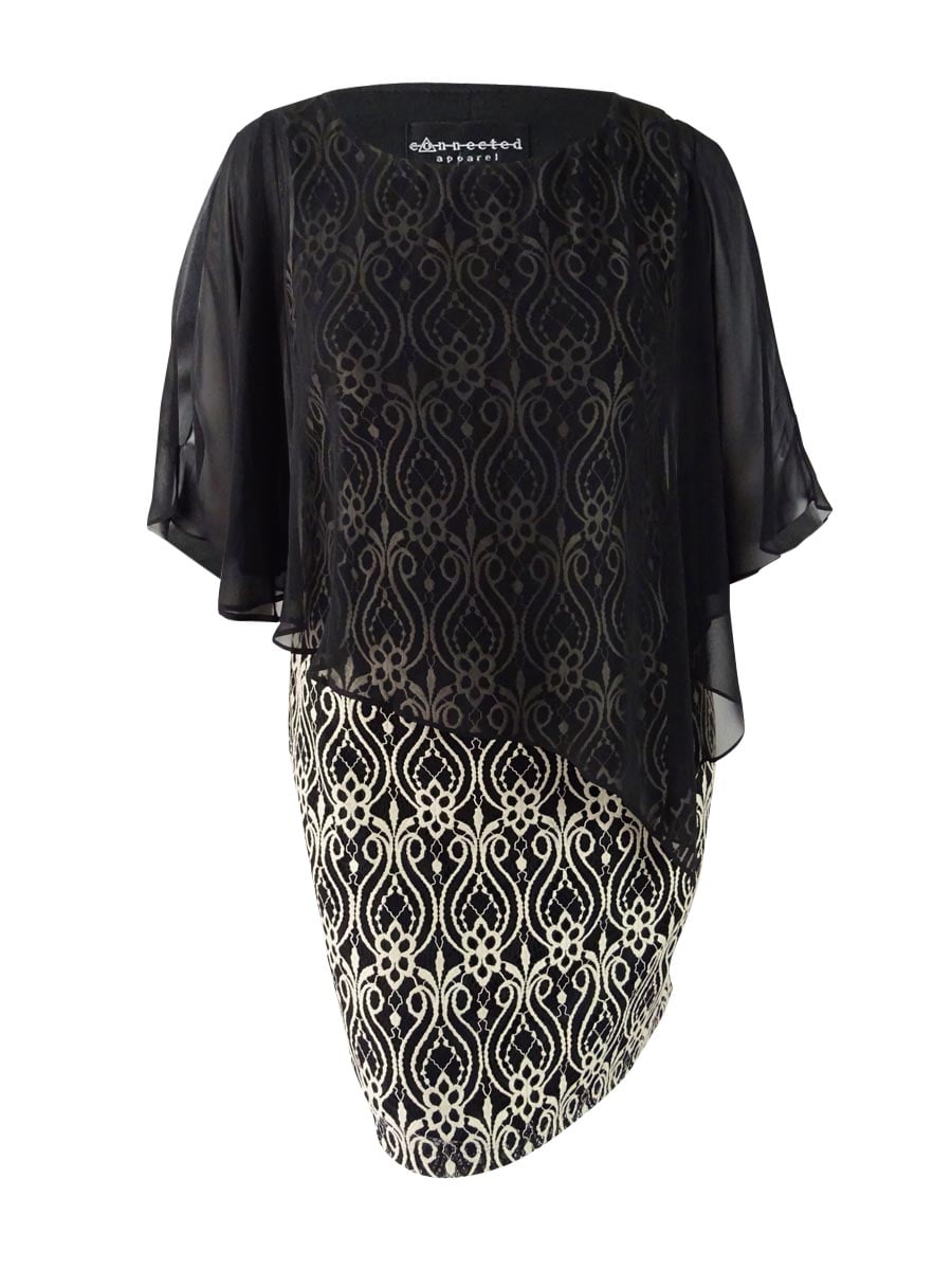 black and gold cape dress