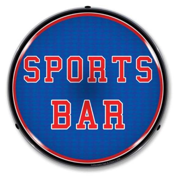 Collectable Sign and Clock Sports Bar LED Lighted Premium Sign