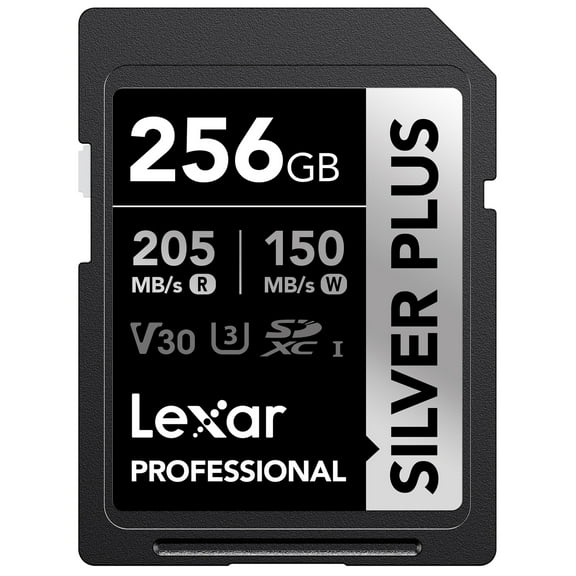 Lexar Professional SILVER PLUS SDXC UHS-I Card (256 GB), LSDSIPL256G-BNNNU