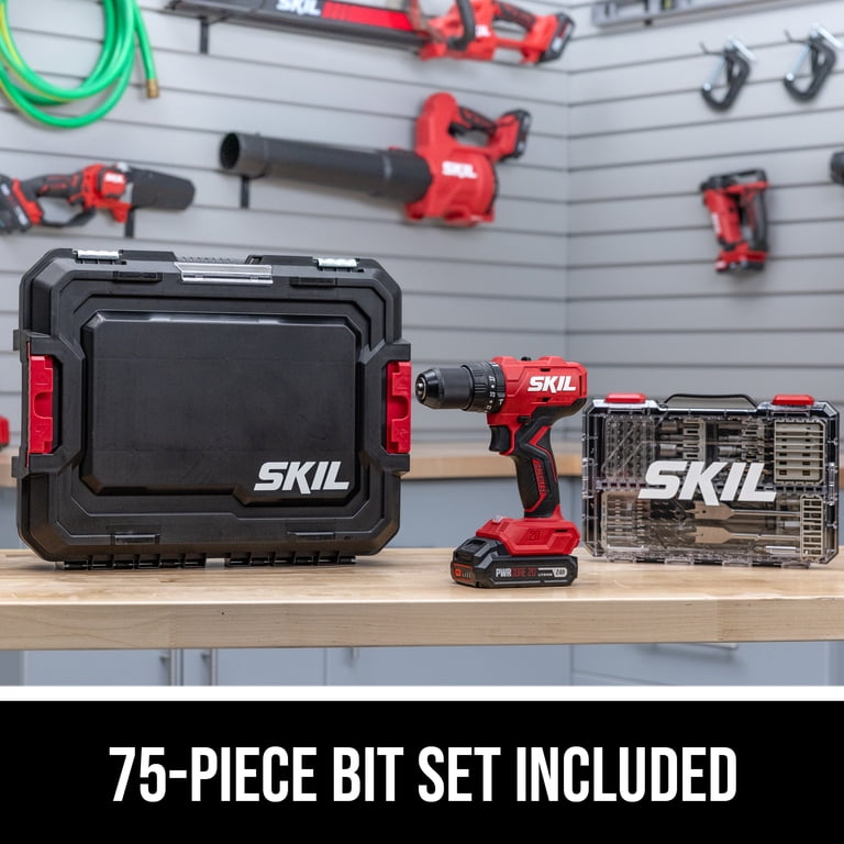 SKIL 20V Brushless Hammer Drill Kit with 75-Piece Bit Set photo 2