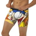 thumbnail image 3 of Lsque Sml Jeffy Pattern Men's Performance Stretch Underwear, Athletic Long Leg Briefs，Moisture-Wicking-Small, 3 of 6