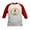 Red/White, variant on CafePress - Autumn Gnome Wreath Baseball Jersey - Kids Cotton Baseball Jersey, 3/4 Sleeve Shirt