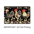 thumbnail image 5 of JML Outdoor Mat Non Slip Doormat 20"x32" Front Door Mat Outside Absorbent Rubber Mat Entryway Rug Floor Mat,Floral Black Chicken, 5 of 8
