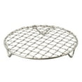 thumbnail image 2 of BUYISI Filet de Barbecue Rond en Acier Inoxydable 15cm-60cm avec Pied, Grille de Refroidissement, Support de Barbecue pour Camping Extérieur 15cm, 2 of 5