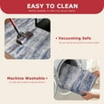thumbnail image 5 of iOhouze 5x7 Area Rugs Modern Abstract Washable Rug Soft Low Pile Non-slip Rubber Backed Carpet Rugs Print Distressed Blue-greyRug for Living Room Bedroom Dining Room, 5 of 8
